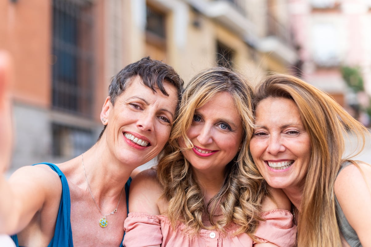 Portrait of Middle-aged Women 